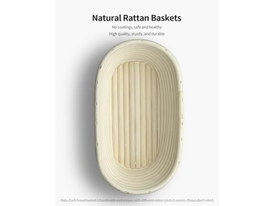 سلة بانيتون سيليكونية وشفرة غير لاصقة 500 جرام بيضاوية لي فالي أفضل خبز مع رافع