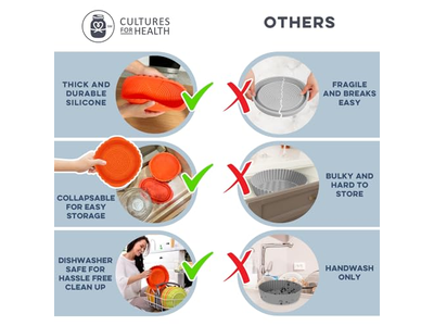 سلة خبز سيليكونية للعجين المخمر سلال هدايا مع عناصر المافن والبسكويت