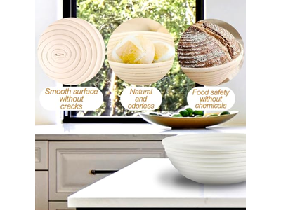 سلة تخمير خبز البانون لخبز الساوردو مع بطانة