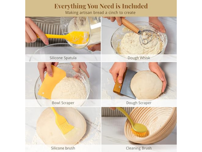 سلة تخمير على شكل قلب للخبز بأشكال متعددة بانيتون