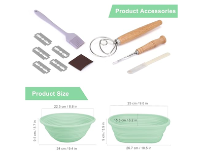 سلة تخمير خبز الخيزران الإندونيسي 9 بوصات دائرية للبيع بالجملة