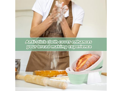 سلة بيضاوية كبيرة وعاء خلط خبز صغير خشبي لتخمير العجين الساوردو بانيتون