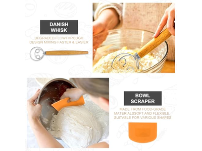 سلة بانيتون مقواة بالفولاذ التجارية بنواة خيزران