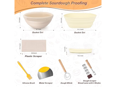 سلال خيزران طبيعية لخبز الخبز بيضاوية آمنة للطعام