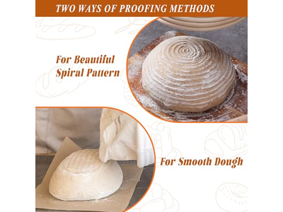 سلال بلاستيكية لتخمير العجين سلة خبز منسوجة بيضاوية