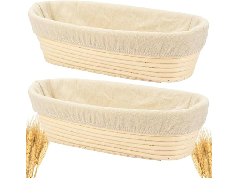 سلال التخمير للعجين المخمر سلة بانيتون بيضاوية