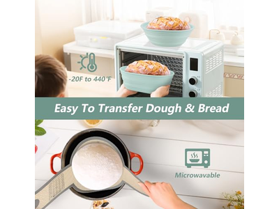 سلة تخمير خبز بانيتون حلقية بتصاميم متنوعة باستخدام مجموعة صديقة للبيئة 15 بوصة